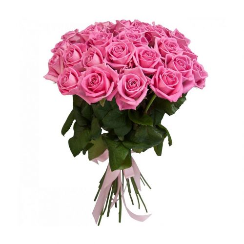 Купить 25 розовых роз с доставкой в Саки