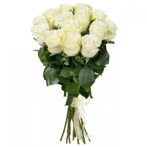 15 белых роз с доставкой на дом! в Саки